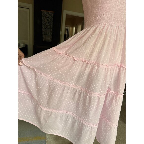 AngeleH. Paris Women's Elizabeth Midi Dress Swiss Dot Size S Fairy Ethical - Picture 4 of 15